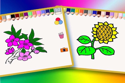 Coloring Flowers VIP screenshot 2