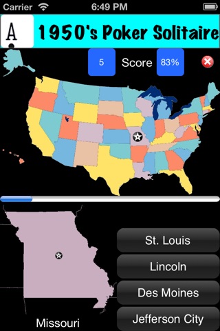 GeoStateCapitals - Capital Cities of the USA screenshot 3
