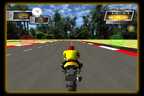 3D Motorcycle Racing Challenge for iPhone screenshot 3