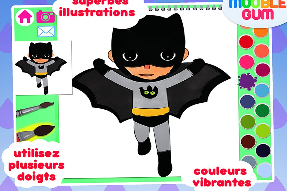 superhero coloring book - painting app for kids  - learn how to paint a super heroes screenshot 3