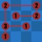 The goal of this puzzle game is to move each node until the number of connections to other nodes matches the number on the node