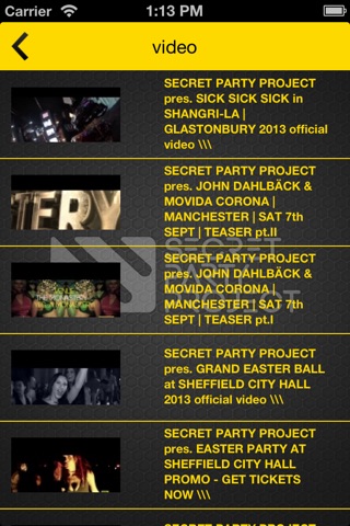 Secret Party Project App screenshot 2