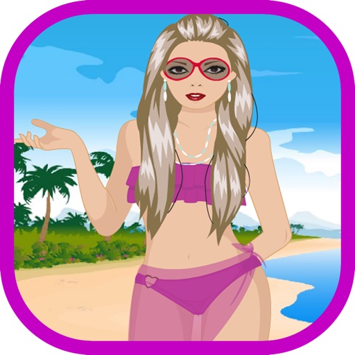 Beach Girl Dress Up Game Icon