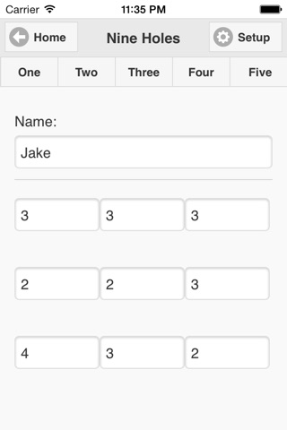 Score Card for Disc Golf screenshot 2