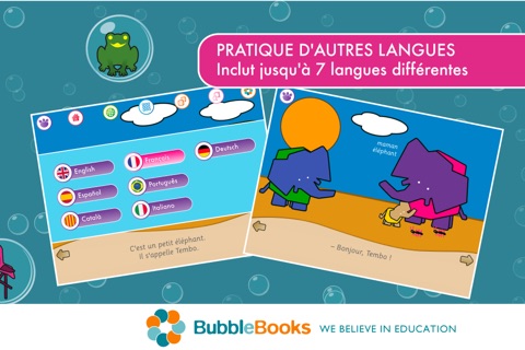 Tembo, el pequeño elefante. Libro interactivo infantil. Juegos de Memoria y Puzzle para niños. Aprende a leer con Tembo, una genial app educativa screenshot 4