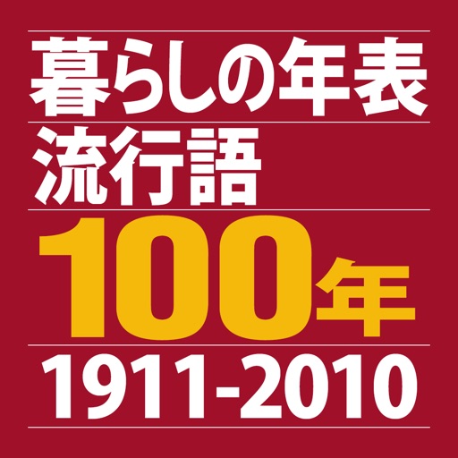 暮らしの年表 流行語100年 1911-2010 icon