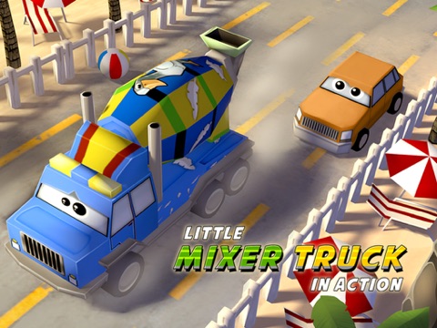 A Little Mixer Truck in Action Free: 3D Cartoonish Construction Driving Game for Kidsのおすすめ画像1