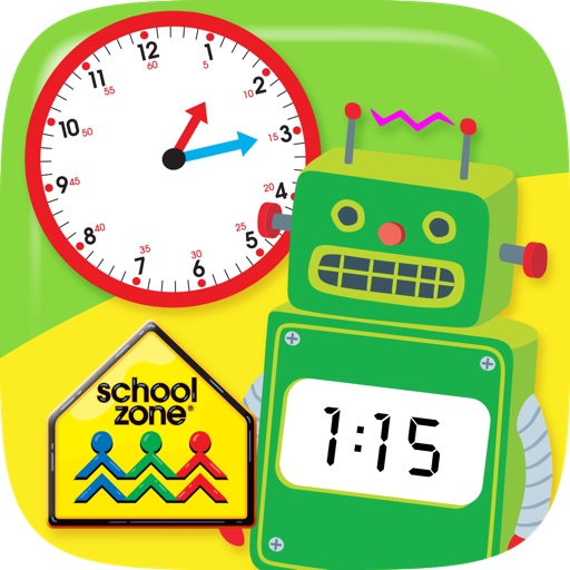 Telling Time Flash Cards from School Zone icon