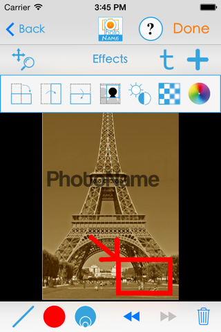 PhotoName plus : Add texts and captions to your pictures. screenshot 4