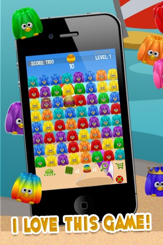 Jelly Birds Pops - The Top Free Addictive Match 3 Game screenshot 2