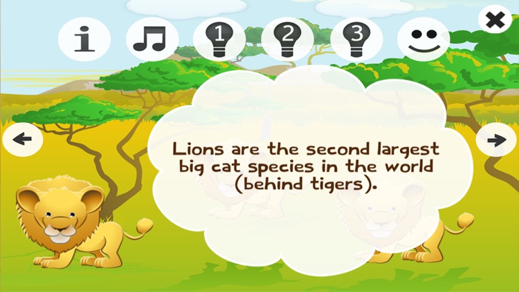 Animals! Safari animal learning game for children from age 2: Hear, listen and learn about the wilderness screenshot-3