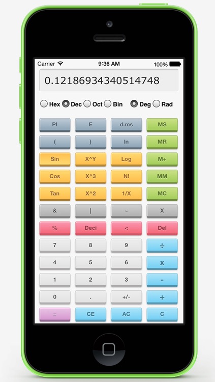 Color Scientific Calculator Pro - 3D One Screen Scientific Calculator