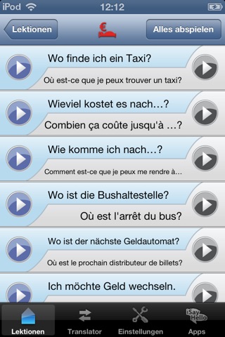 iSayHello German - French screenshot 3