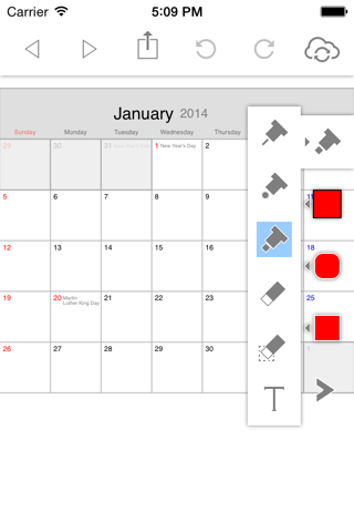 PolyCalendar 2014 - Schedule and Handwriting - screenshot 4
