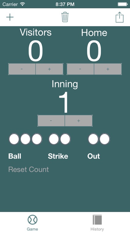 Simple Baseball Scoreboard