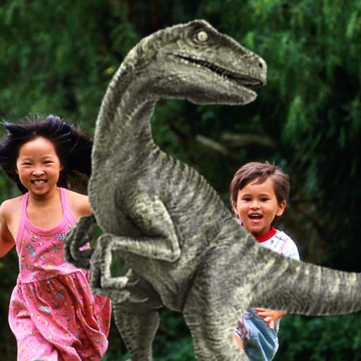 Take photos with dinosaurs real 3d