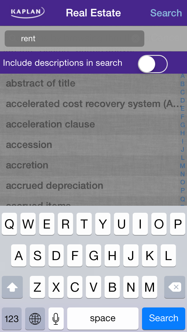 Kaplan Real Estate Terms Flashcards and Reference Screenshot 5