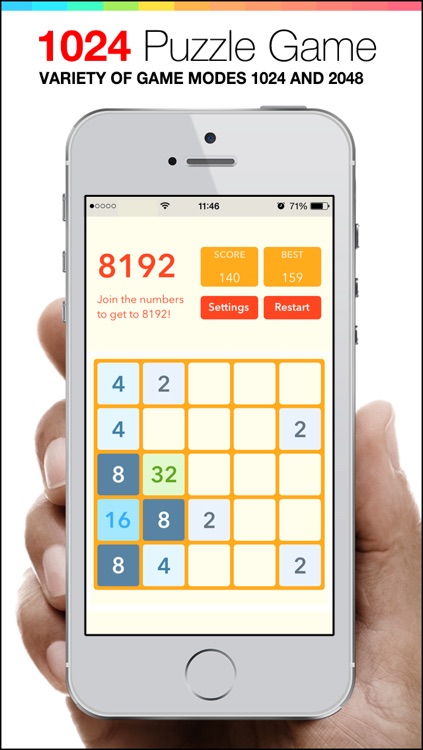 1024 Puzzle Game - mobile logic Game - join the numbers