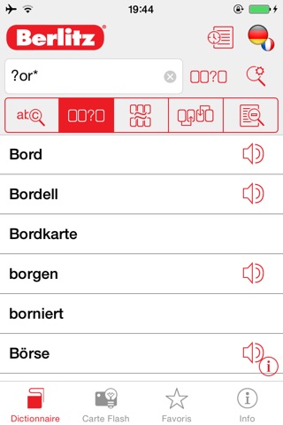 German <-> French Berlitz Mini Talking Dictionary screenshot 2
