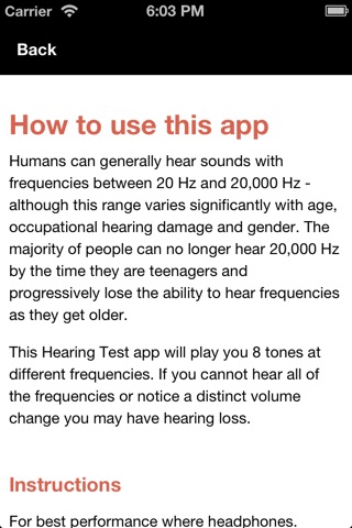 Hearing Test screenshot 4