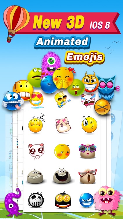 Animated 3D Emoji Free - New Animated Emojis & Emoticons Art  Keyboard screenshot-0