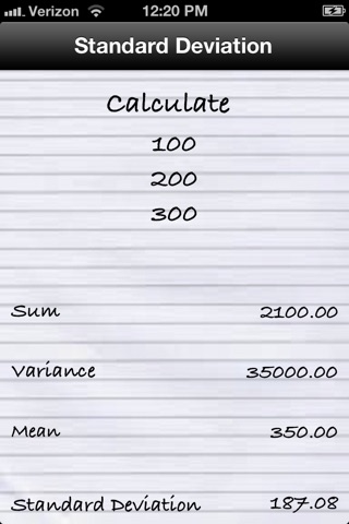 Standard Deviation Calculator - CameraCalc screenshot 4