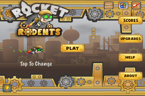 Rocket Rodents - FREE Steampunk Racing JetPack Game screenshot 3