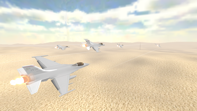 Fighter Plane Desert Combat