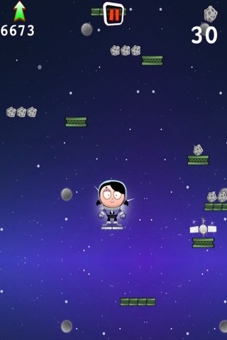 Astro Girl Super Jump - Epic Space Flight Mania screenshot 3