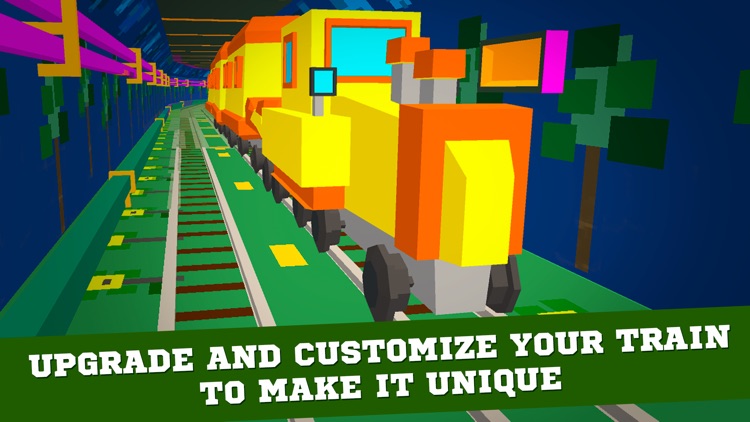 Pixel Subway Train Simulator 3D screenshot-4