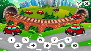 市の自動車について子供の年齢2-5のための123のゲーム： カウントを学ぶ 数字カー、レースカー、バス、トラック、飛行機、通りに1月10日。幼稚園、保育園や保育所のためにのおすすめ画像1