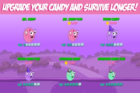 Candy Smasher - Mega tap-ping game! Fly-smart! Don't let the angry monster tube squish you. screenshot 2