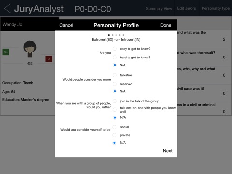 Jury Analyst screenshot 3