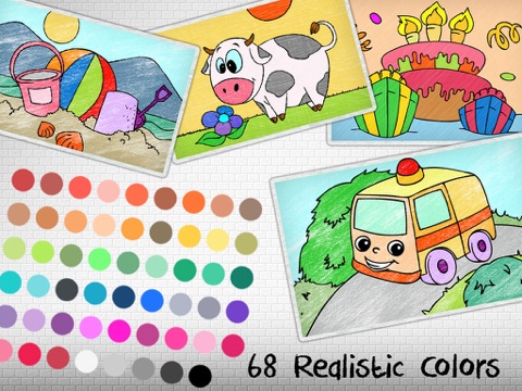 Coloring World 4 Kids - first educational colouring book for preschool children hd screenshot 2