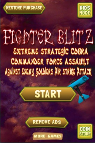 Fighter Blitz : Extreme strategic Cobra Commander force assault against Enemy Soldiers Air strike Attack screenshot 4