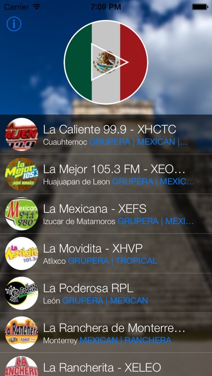 Mexico Radio - Tunein to live Mexican radio stations (México) screenshot-4