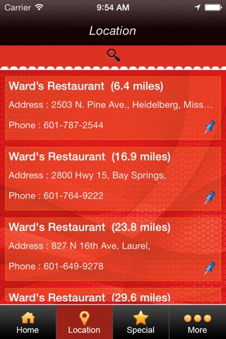 Ward's Restaurants screenshot 4