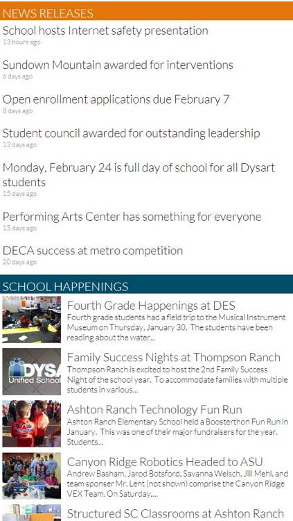 Dysart Unified Profile