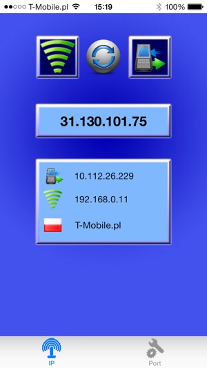 Moje IP with port scanner