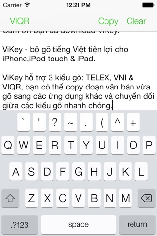 ViKey - Bộ gõ tiếng Việt - TELEX, VNI, VIQR - Vietnamese keyboard screenshot 3