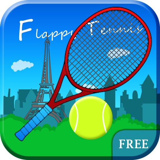 Flappy Tennis Free - Paris Edition iOS App