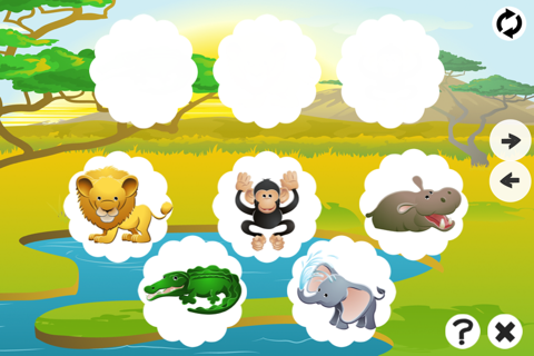 Animal Memorize! Learning game for children with safari animals screenshot 3