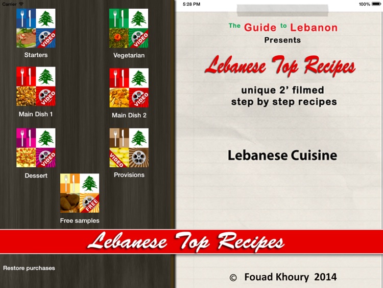 Lebanese Top Recipes "for iPad"