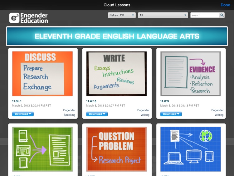 English Eleventh Grade - Common Core Curriculum Builder and Lesson Designer for Teachers and Parents