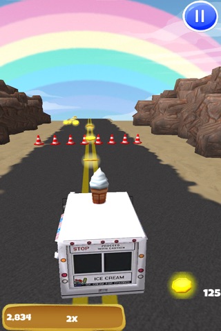 An Ice Cream Truck Race: 3D Driving Game - FREE Edition screenshot 2