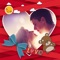 Quick combine your photo into romantic photo collage, save and share with everyone