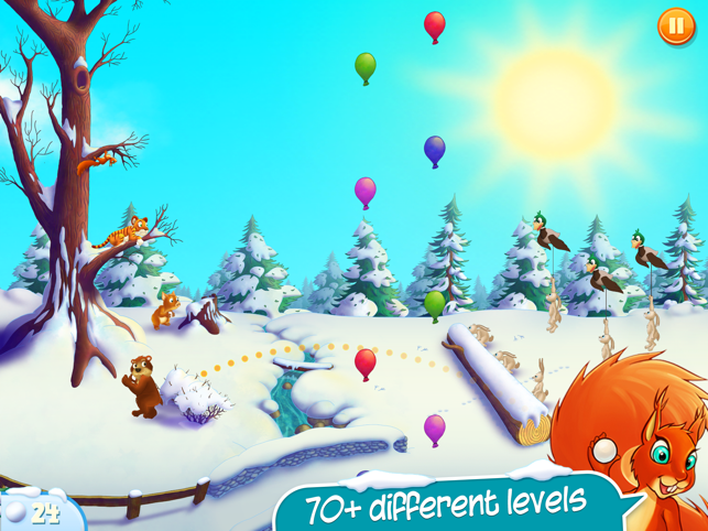 ‎Pato & Friends Snowball Fight HD Screenshot