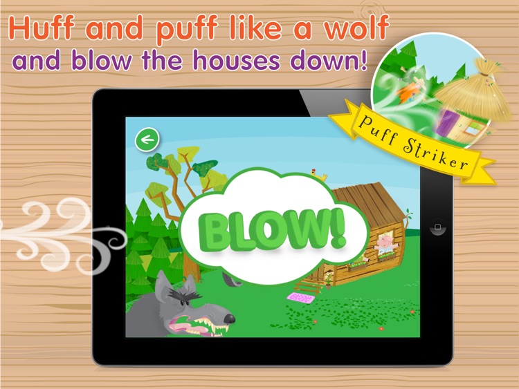 Kids Academy • The Three Little Pigs HD - Interactive bedtime story book with fun puzzle games and learning activities. Best educational app for Baby, Toddlers and Preschool children.