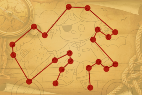 Math Dots(Pirates): Connect To The Dot Puzzle / Ki - náhled