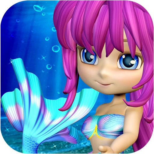 Adventure Mermaid Princess Little Kids World 3D - Fun Mermaid Games Free Icon
